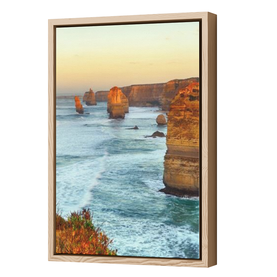 Thumbnail for Canvas - Wood Grain Floating Frame