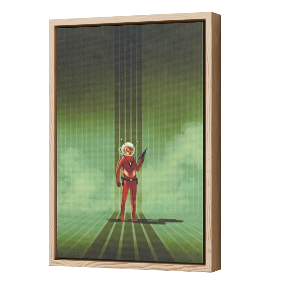 Thumbnail for Canvas - Wood Grain Floating Frame