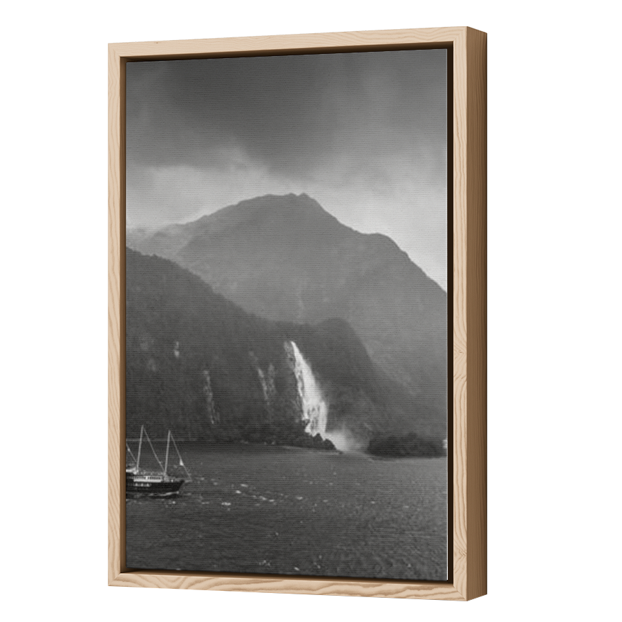 Thumbnail for Canvas - Wood Grain Floating Frame