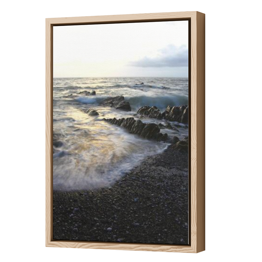 Thumbnail for Canvas - Wood Grain Floating Frame