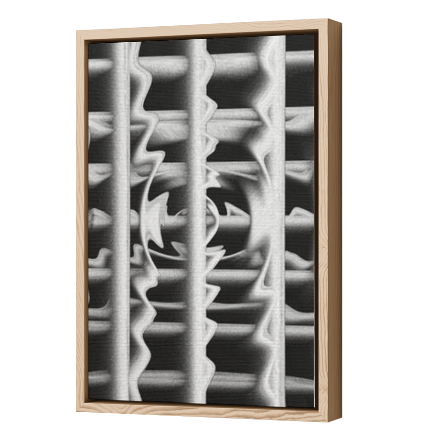 Thumbnail for Canvas - Wood Grain Floating Frame