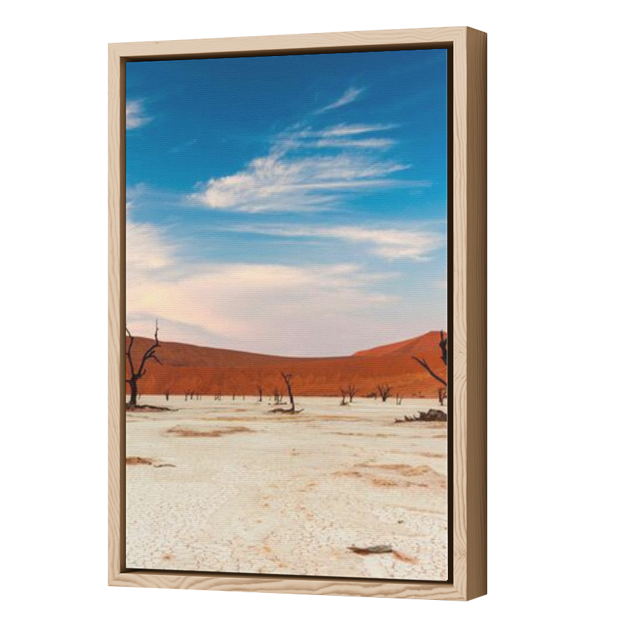 Thumbnail for Canvas - Wood Grain Floating Frame