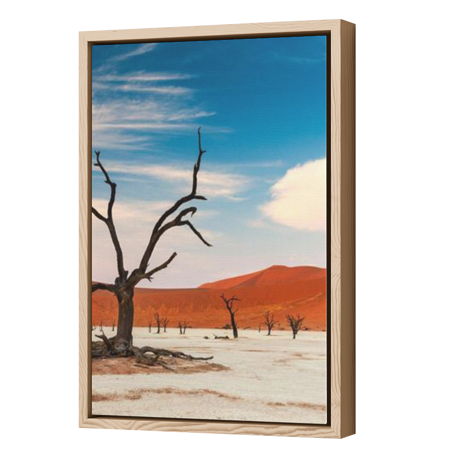 Thumbnail for Canvas - Wood Grain Floating Frame