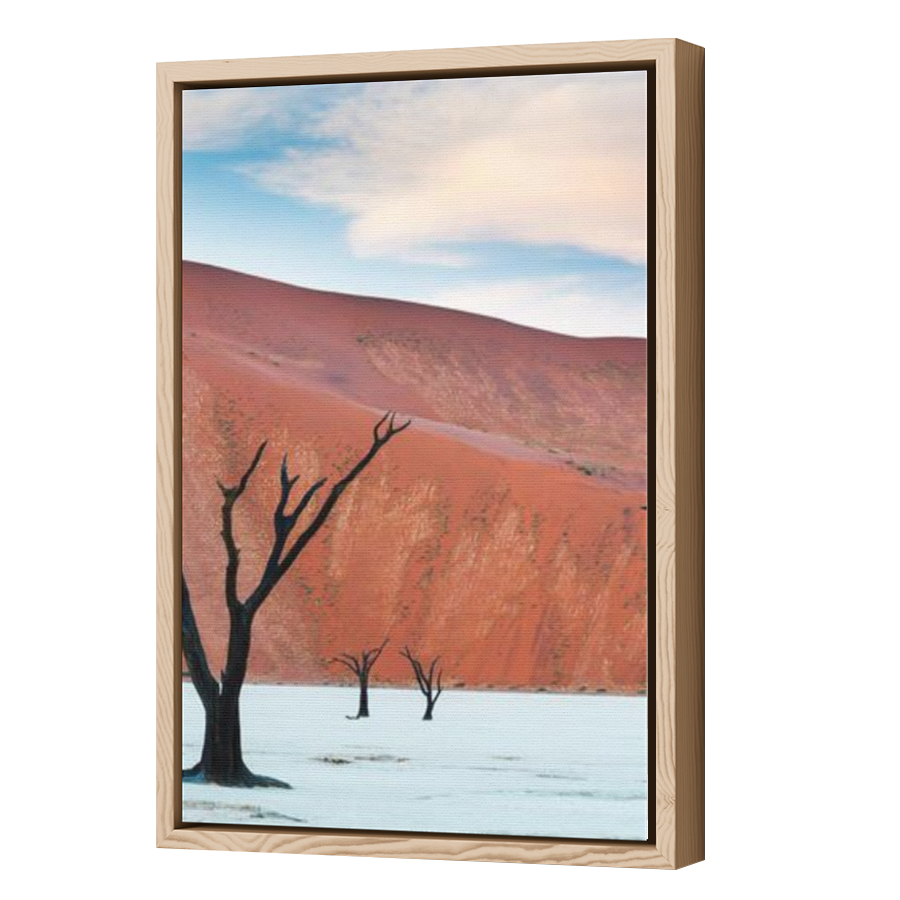 Thumbnail for Canvas - Wood Grain Floating Frame