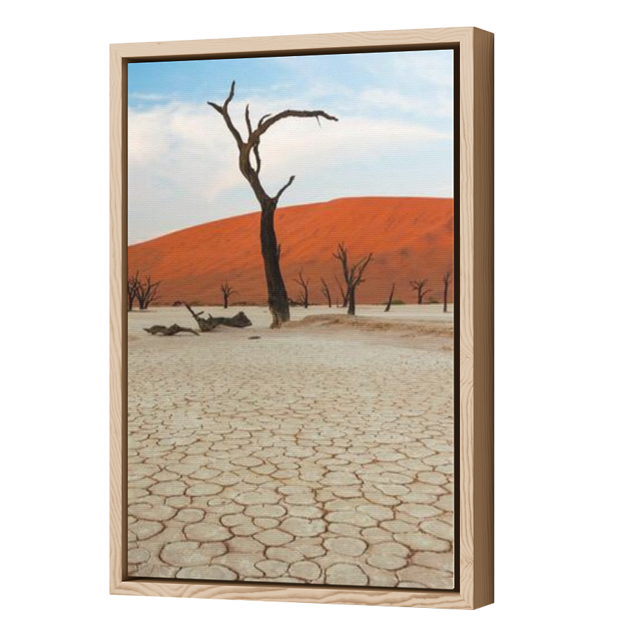 Thumbnail for Canvas - Wood Grain Floating Frame