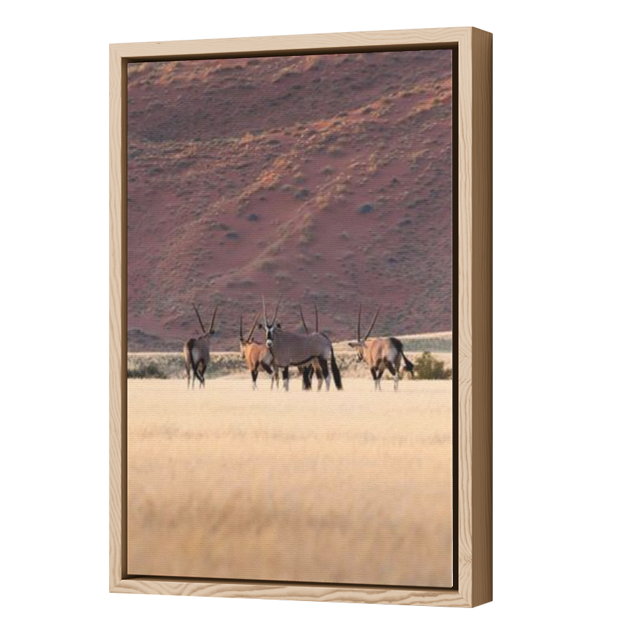 Thumbnail for Canvas - Wood Grain Floating Frame