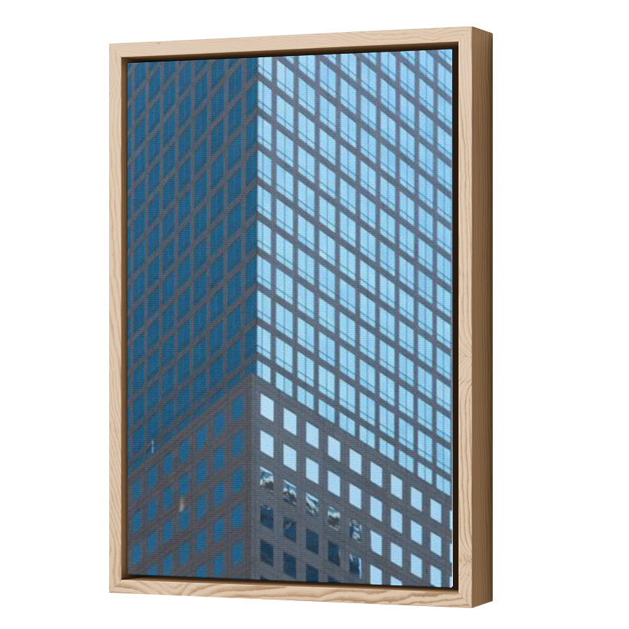 Thumbnail for Canvas - Wood Grain Floating Frame