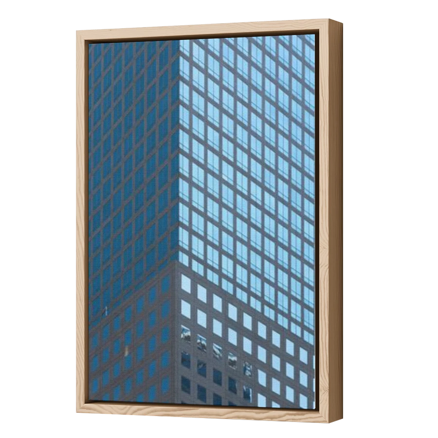Thumbnail for Canvas - Wood Grain Floating Frame