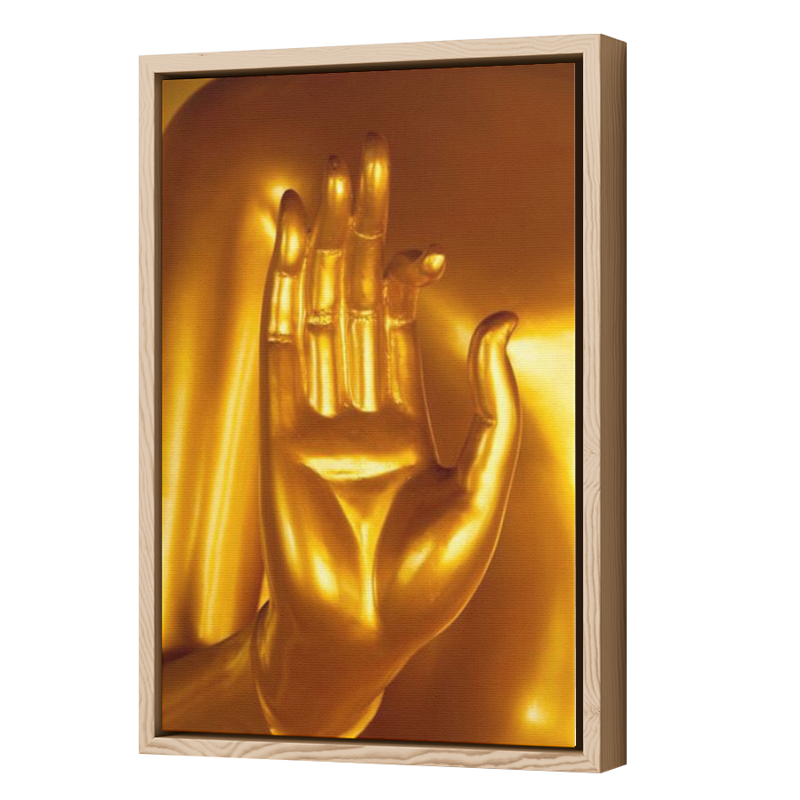 Thumbnail for Canvas - Wood Grain Floating Frame