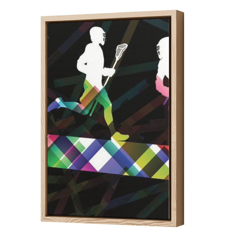Thumbnail for Canvas - Wood Grain Floating Frame