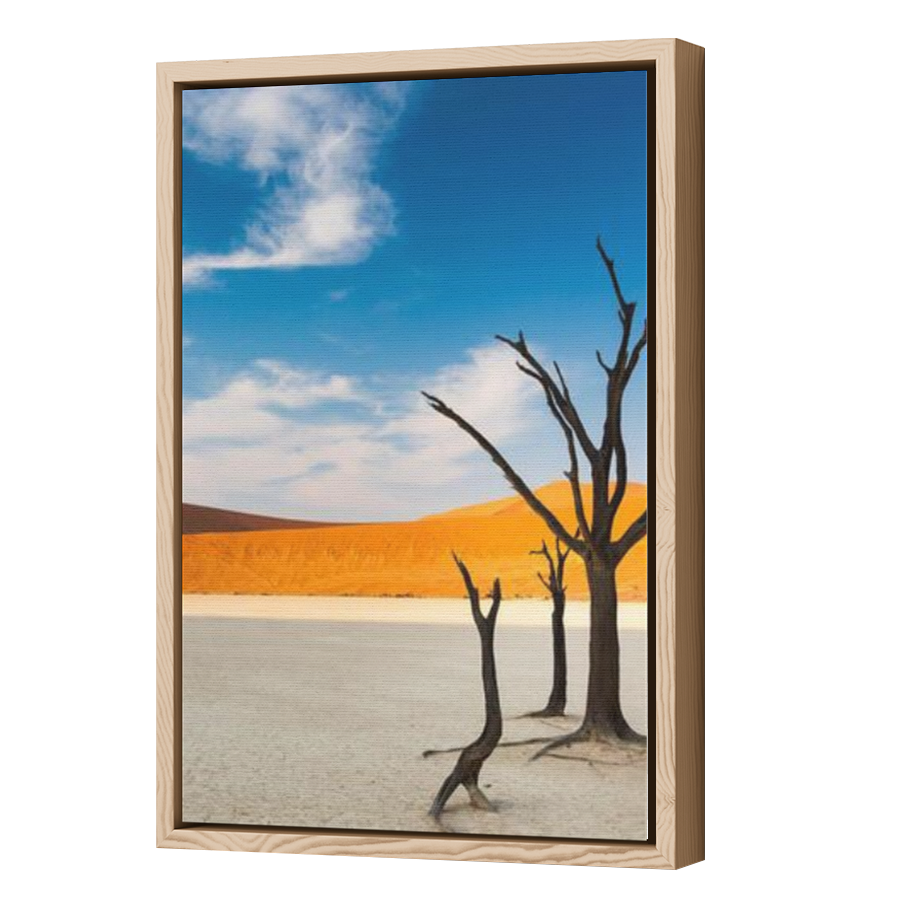 Thumbnail for Canvas - Wood Grain Floating Frame