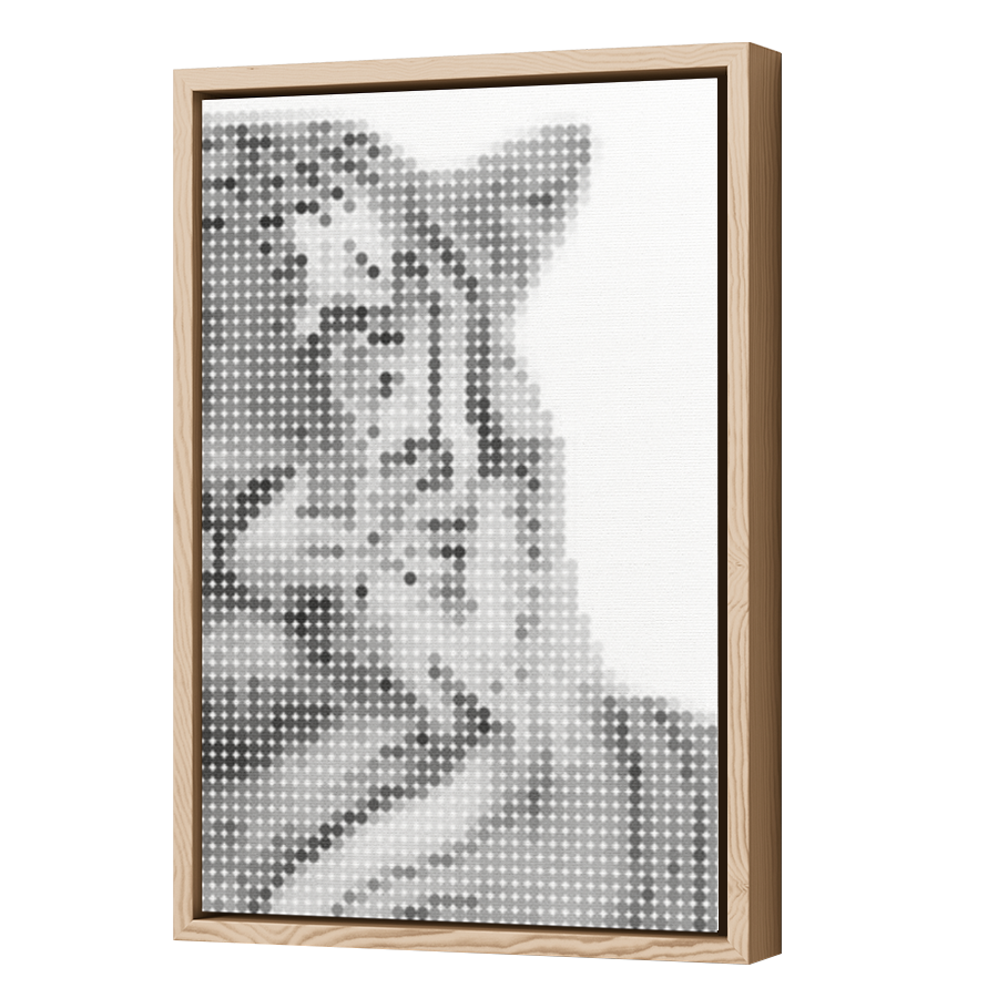 Thumbnail for Canvas - Wood Grain Floating Frame