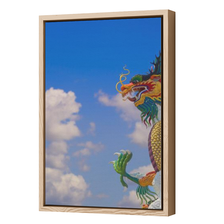 Thumbnail for Canvas - Wood Grain Floating Frame