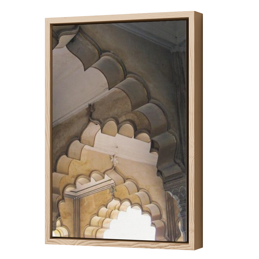 Thumbnail for Canvas - Wood Grain Floating Frame