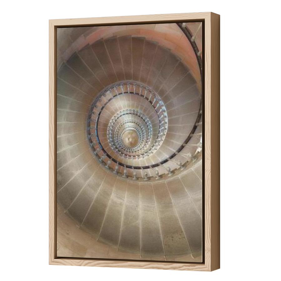 Thumbnail for Canvas - Wood Grain Floating Frame