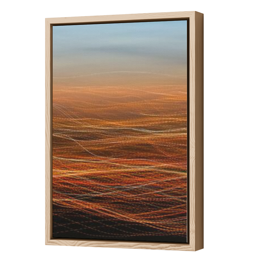 Thumbnail for Canvas - Wood Grain Floating Frame