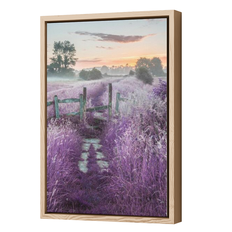 Thumbnail for Canvas - Wood Grain Floating Frame
