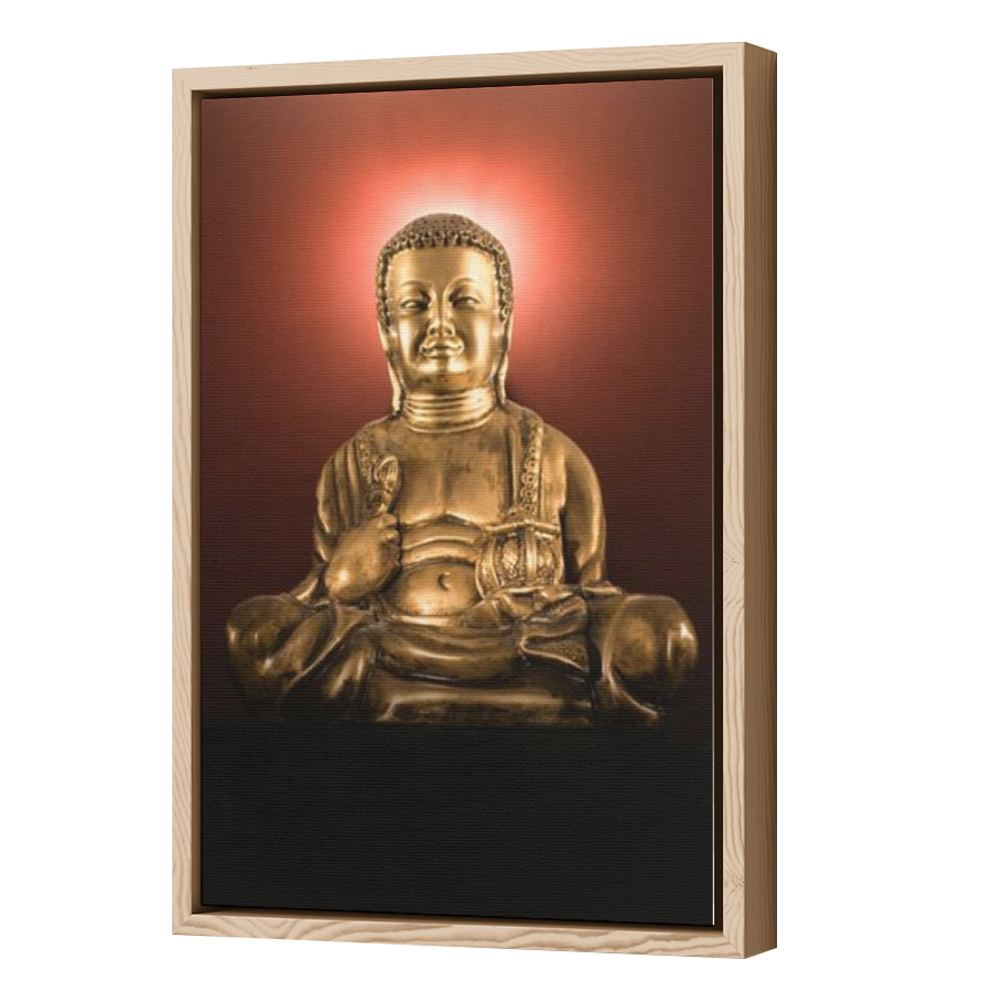 Thumbnail for Canvas - Wood Grain Floating Frame