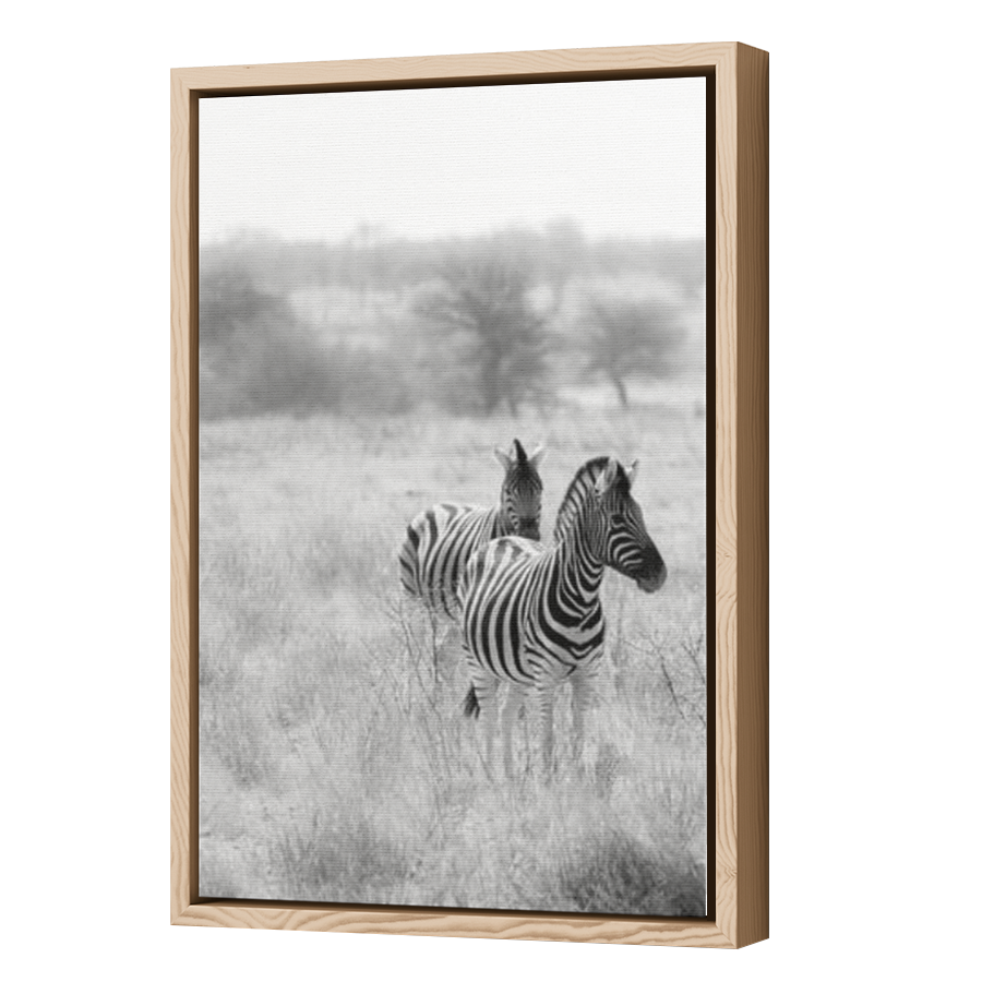Thumbnail for Canvas - Wood Grain Floating Frame