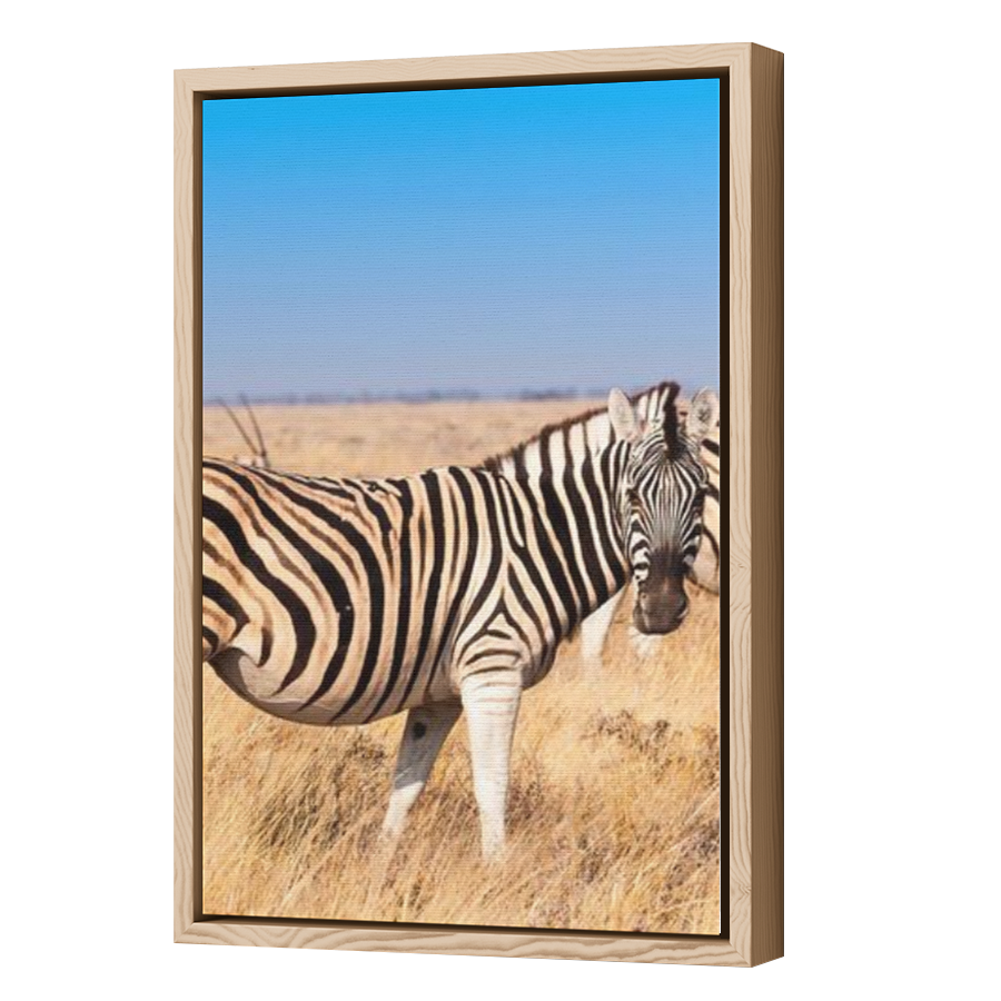 Thumbnail for Canvas - Wood Grain Floating Frame