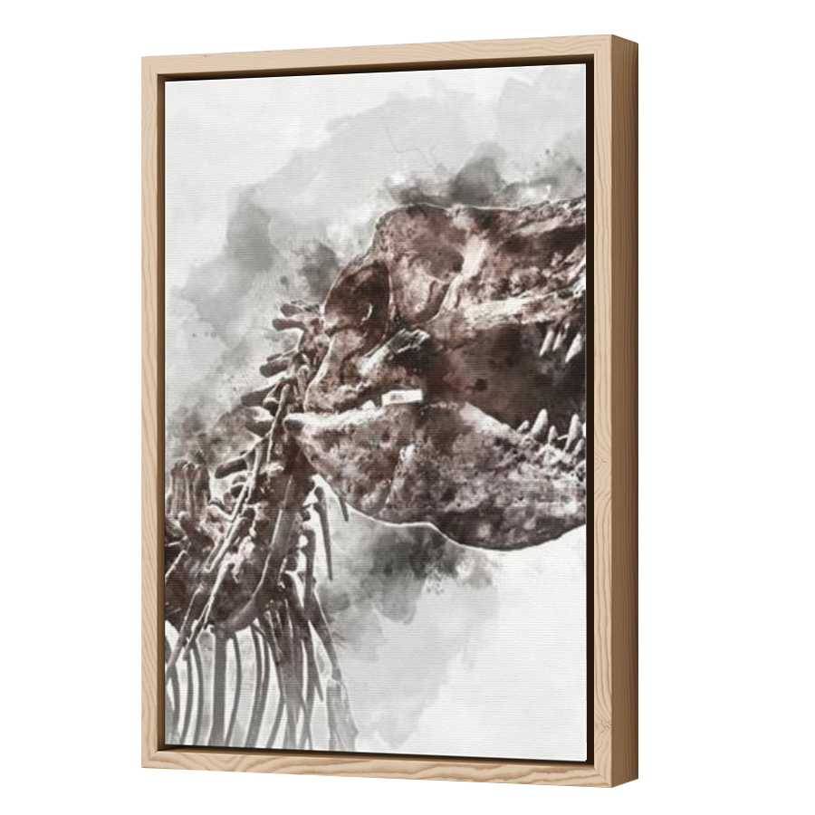 Thumbnail for Canvas - Wood Grain Floating Frame