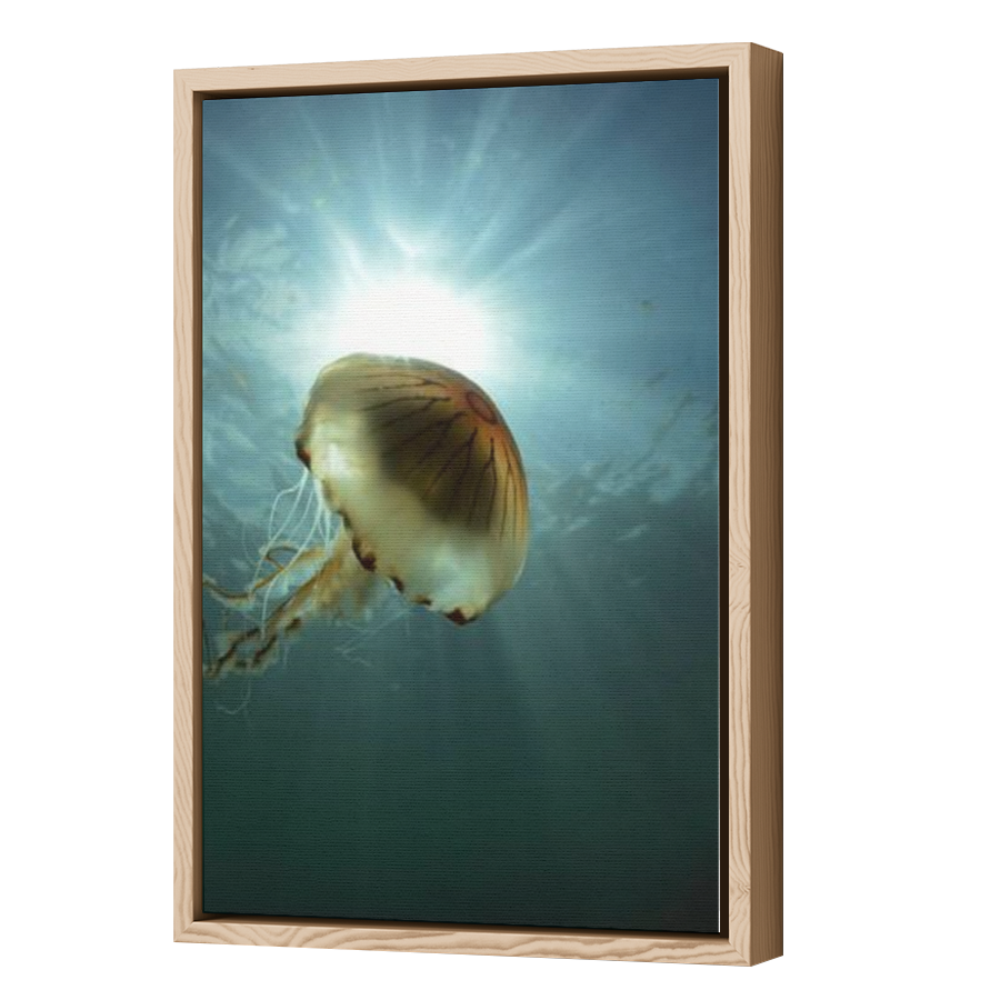 Thumbnail for Canvas - Wood Grain Floating Frame