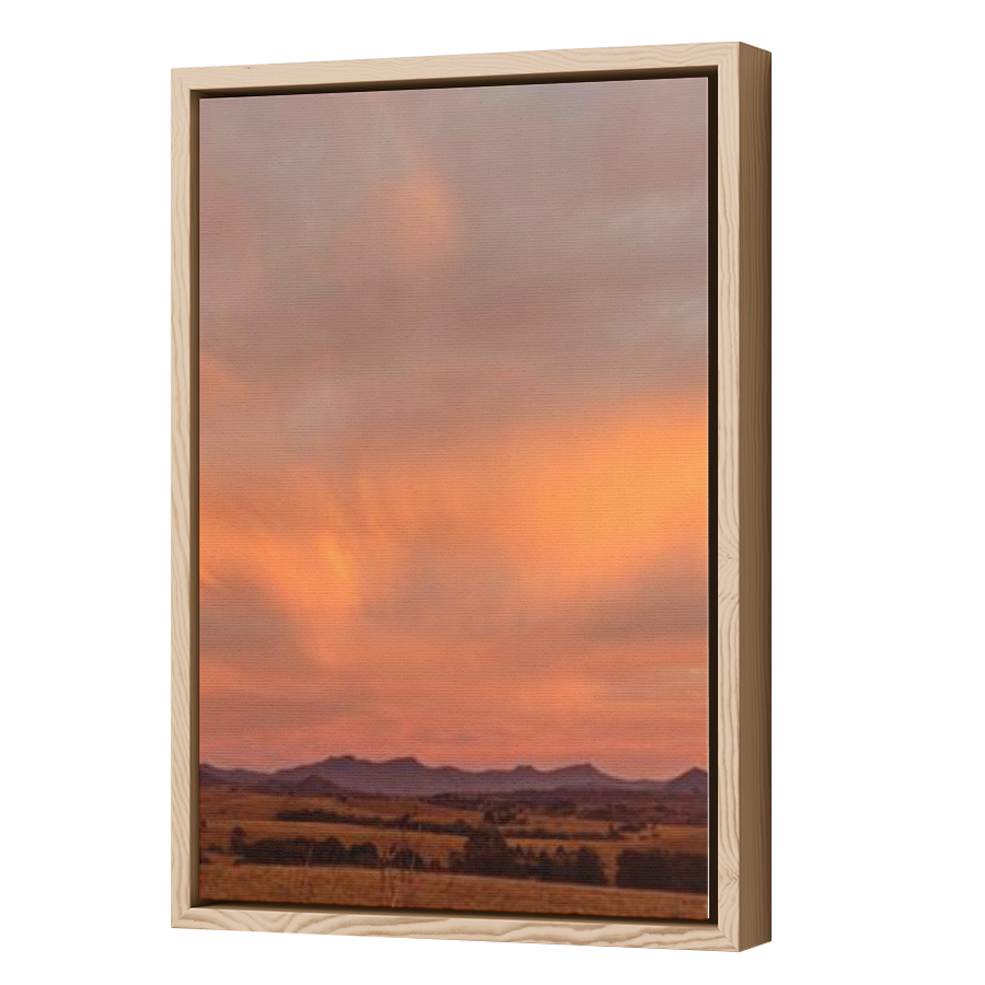 Thumbnail for Canvas - Wood Grain Floating Frame