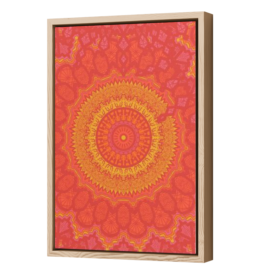 Thumbnail for Canvas - Wood Grain Floating Frame