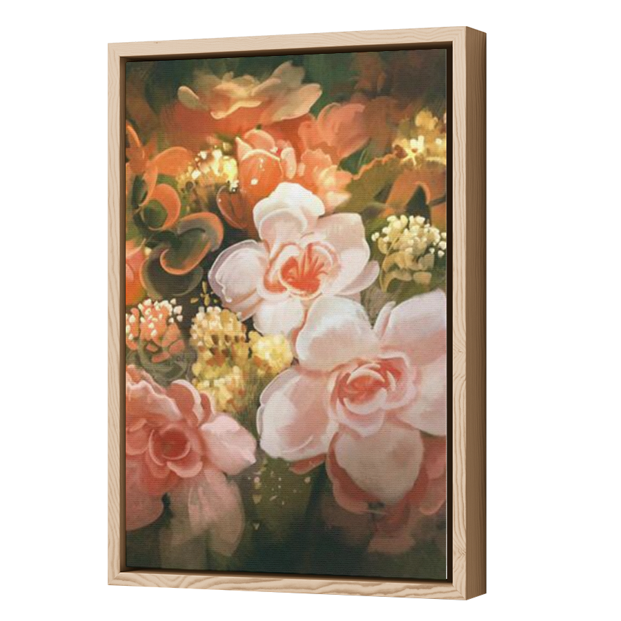 Thumbnail for Canvas - Wood Grain Floating Frame