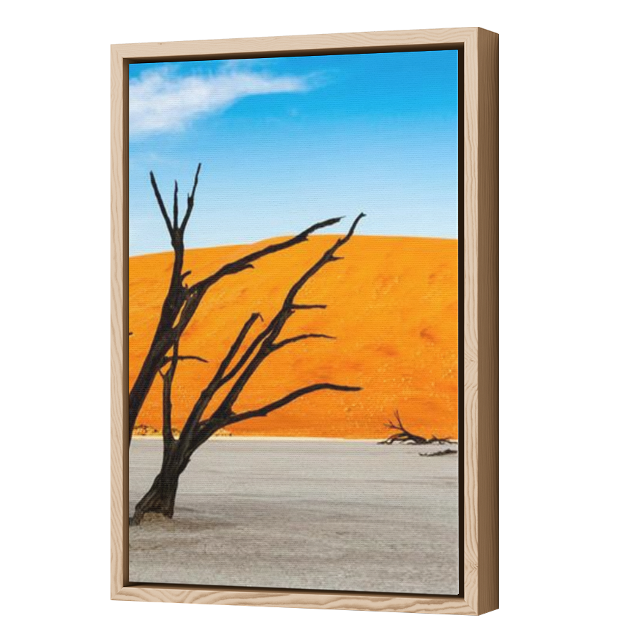 Thumbnail for Canvas - Wood Grain Floating Frame