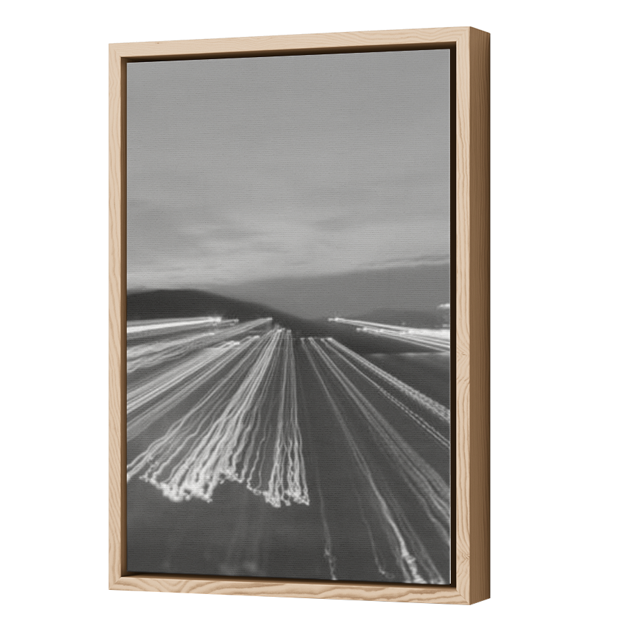 Thumbnail for Canvas - Wood Grain Floating Frame