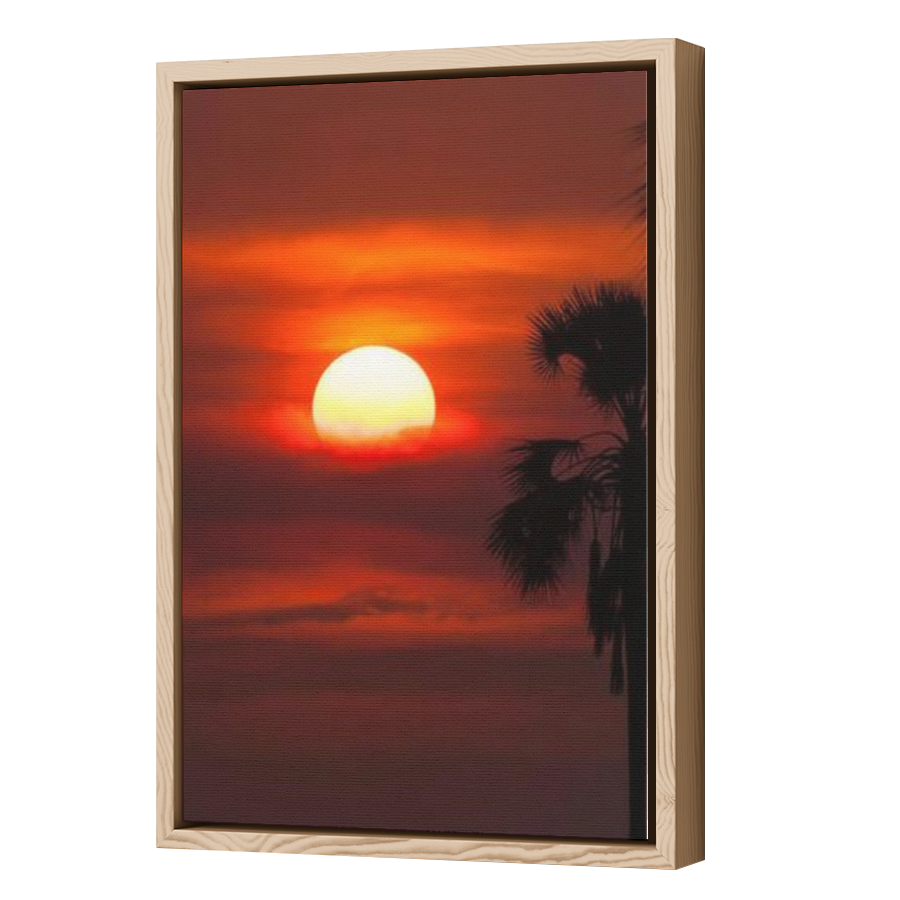 Thumbnail for Canvas - Wood Grain Floating Frame