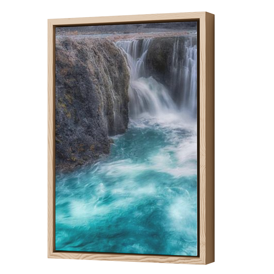 Thumbnail for Canvas - Wood Grain Floating Frame