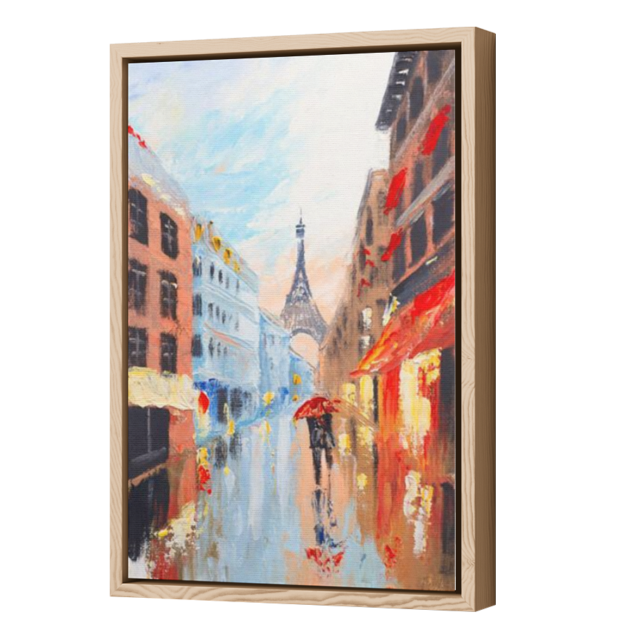Thumbnail for Canvas - Wood Grain Floating Frame