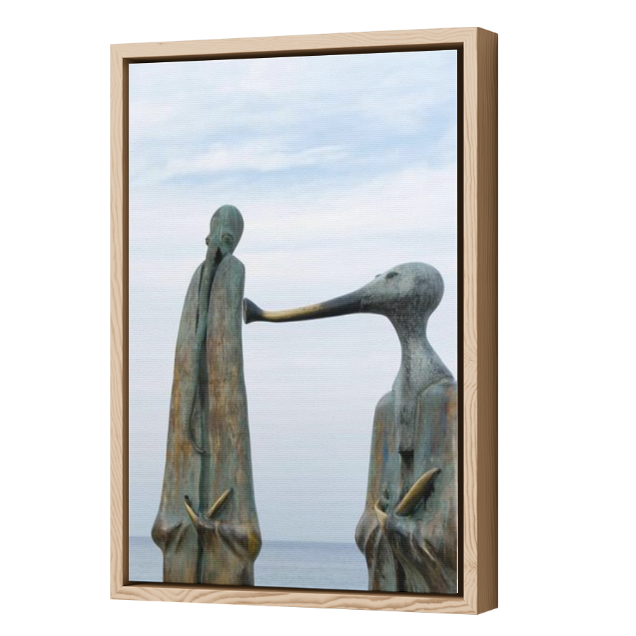 Thumbnail for Canvas - Wood Grain Floating Frame