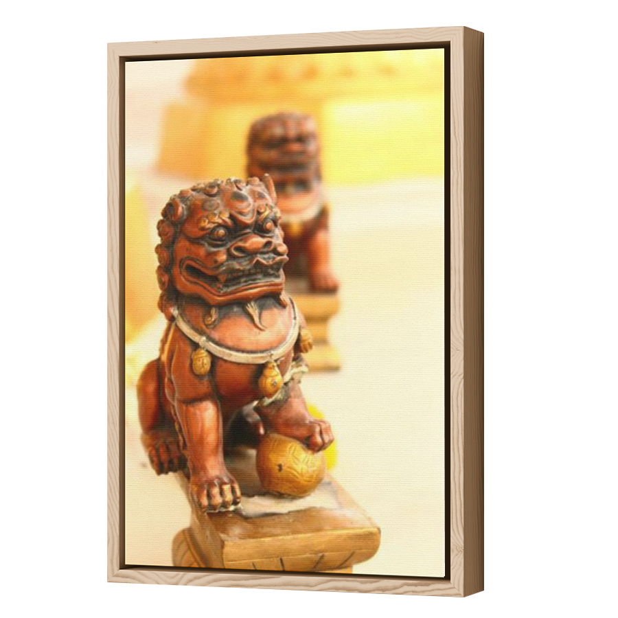Thumbnail for Canvas - Wood Grain Floating Frame