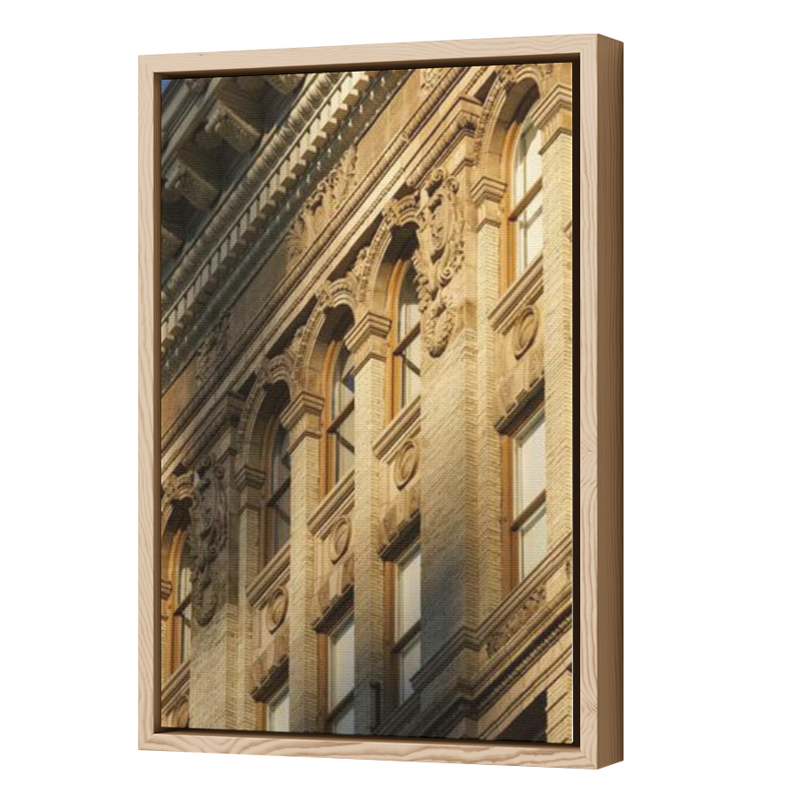 Thumbnail for Canvas - Wood Grain Floating Frame