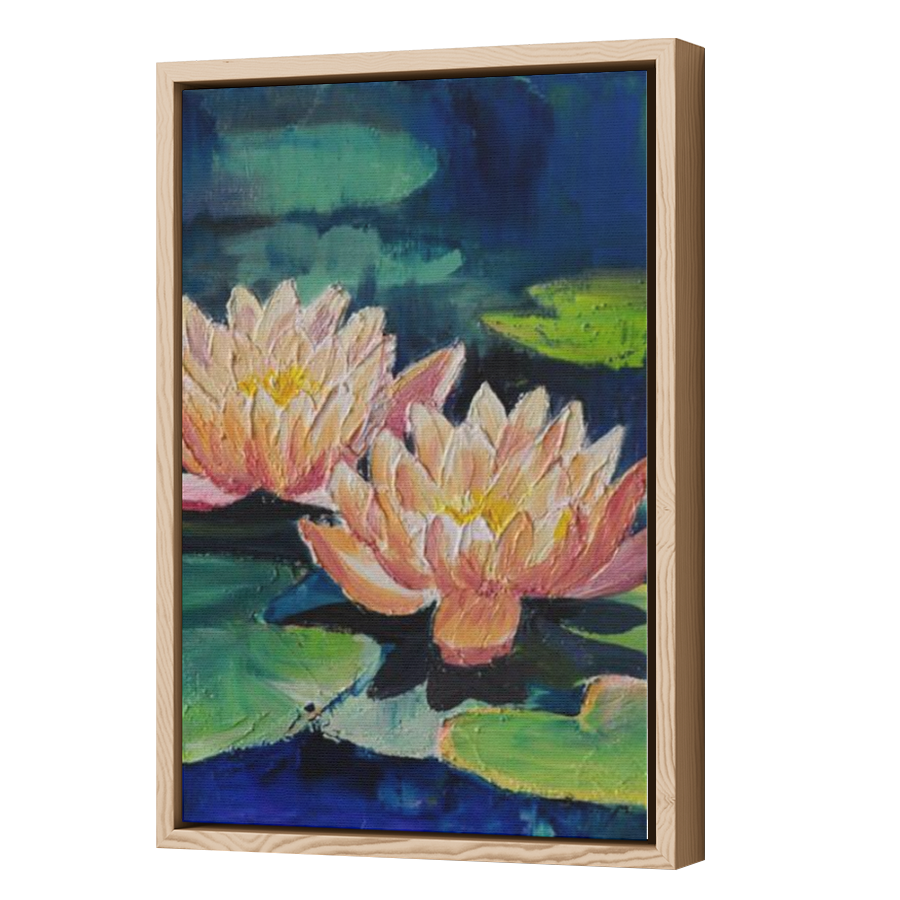Thumbnail for Canvas - Wood Grain Floating Frame