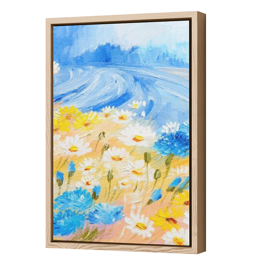Thumbnail for Canvas - Wood Grain Floating Frame