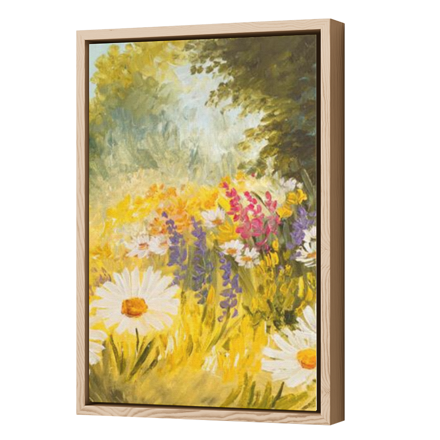 Thumbnail for Canvas - Wood Grain Floating Frame