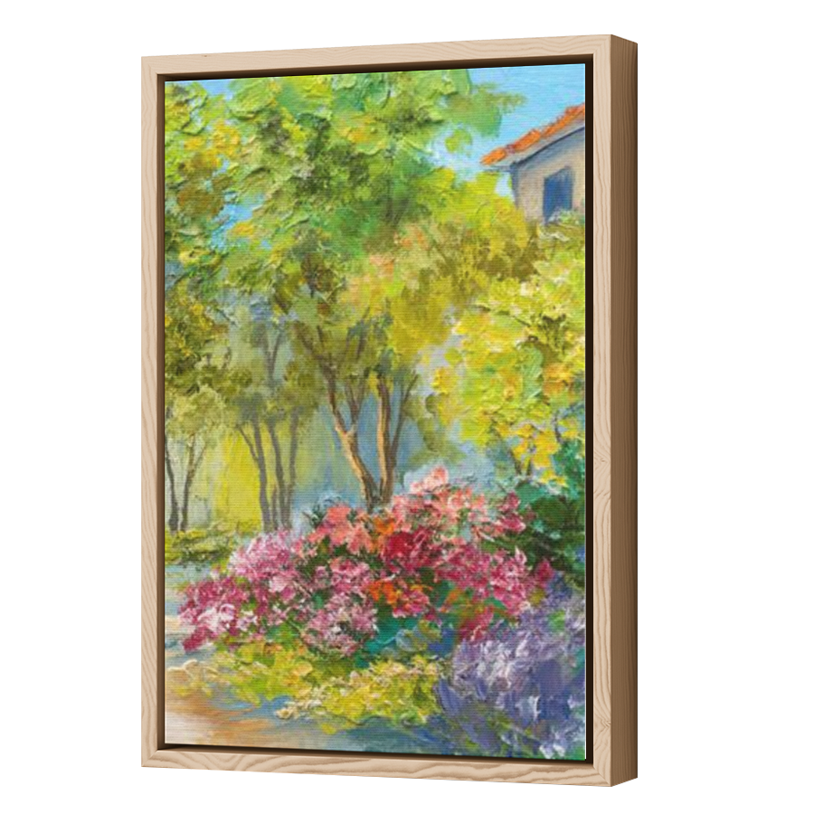 Thumbnail for Canvas - Wood Grain Floating Frame