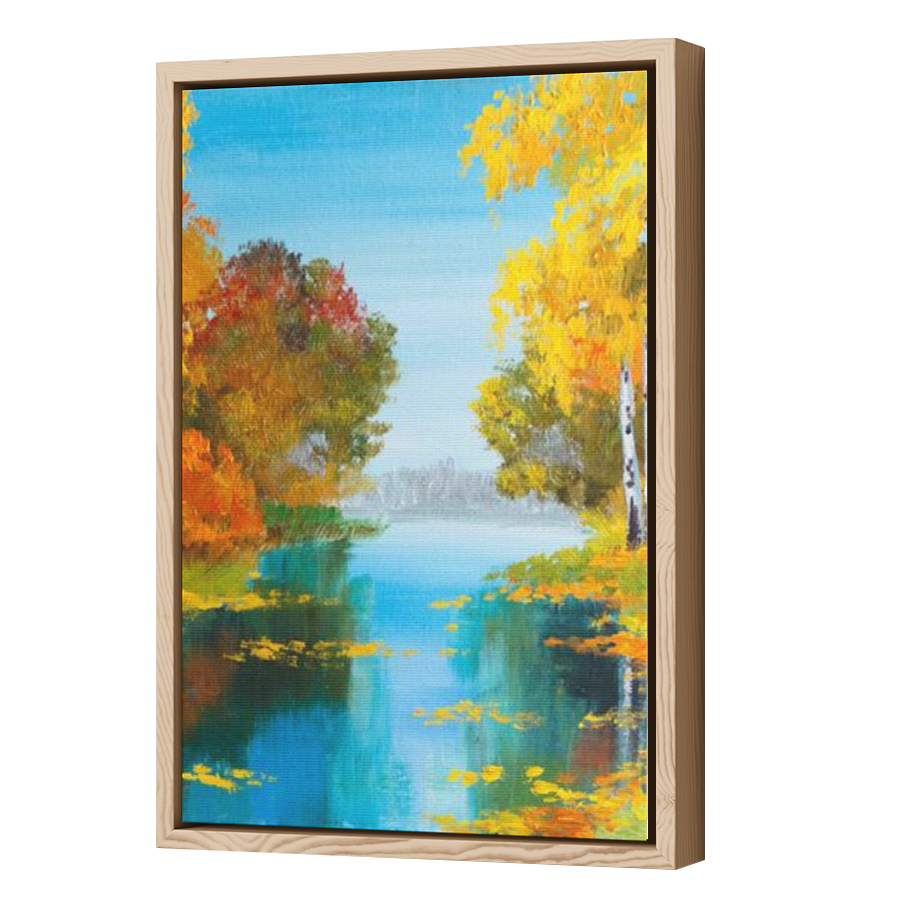 Thumbnail for Canvas - Wood Grain Floating Frame