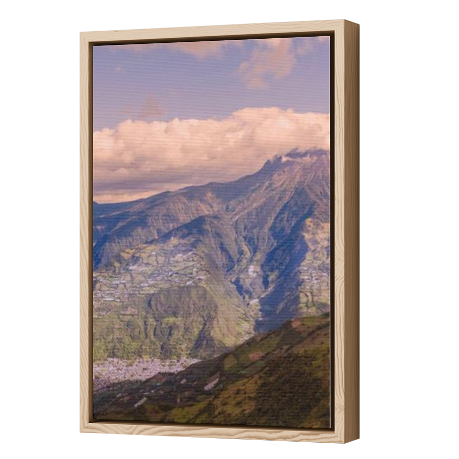 Thumbnail for Canvas - Wood Grain Floating Frame