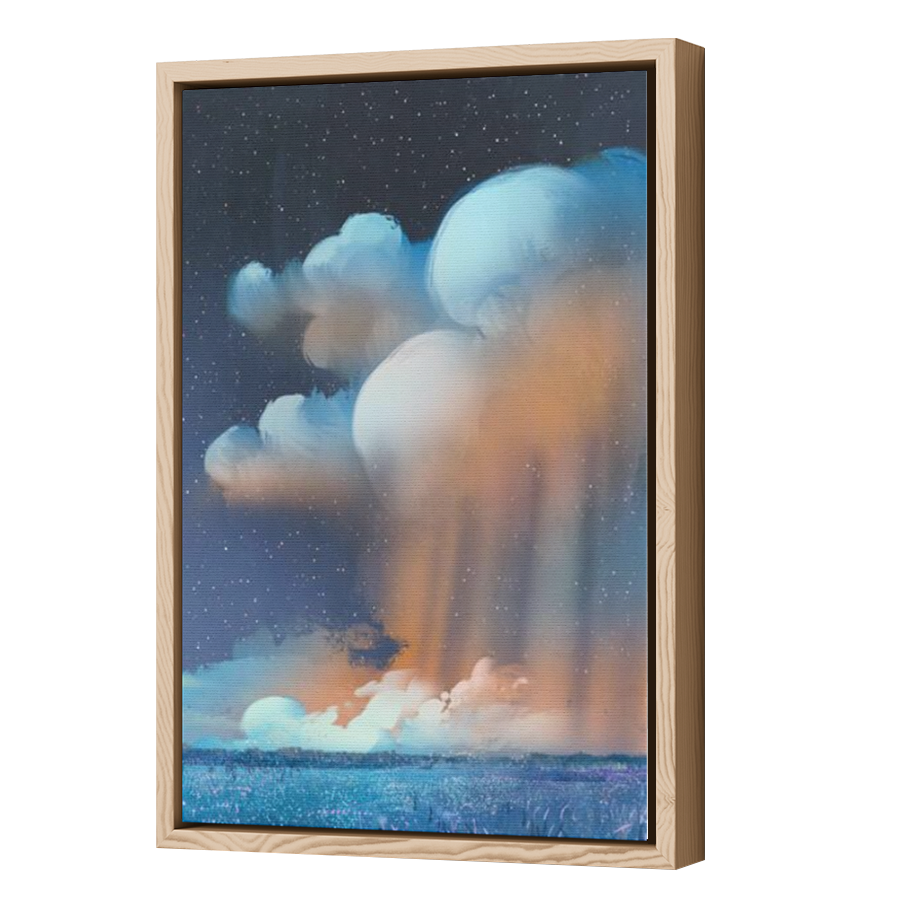 Thumbnail for Canvas - Wood Grain Floating Frame