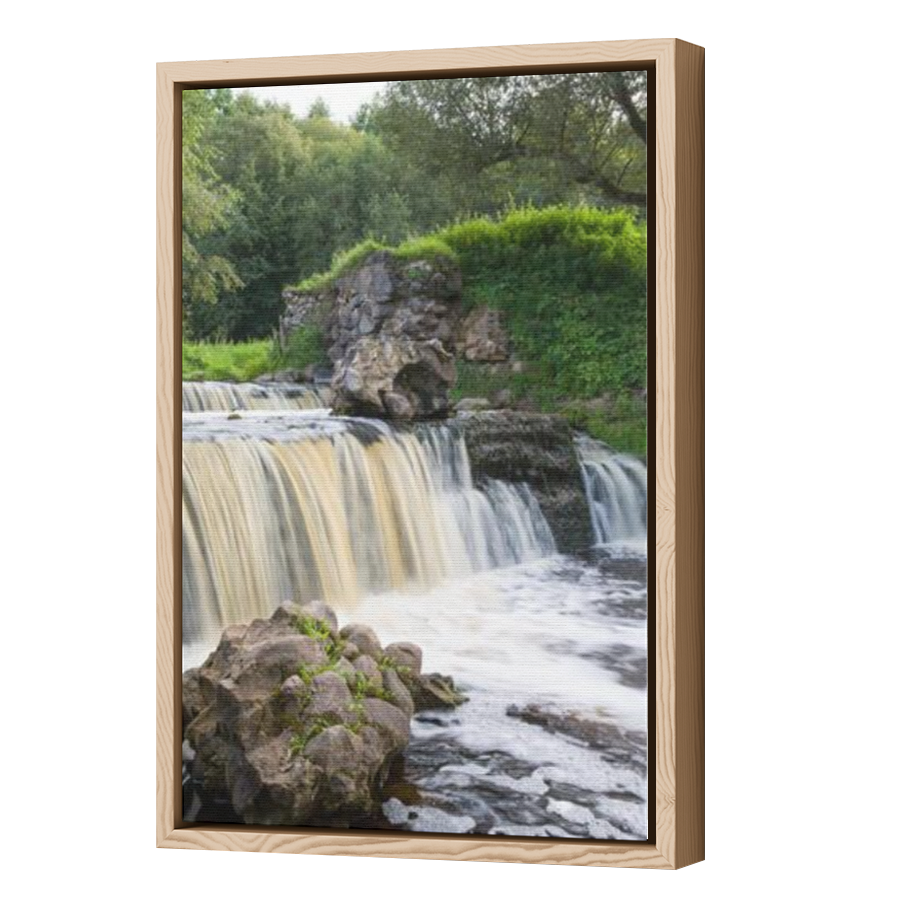 Thumbnail for Canvas - Wood Grain Floating Frame