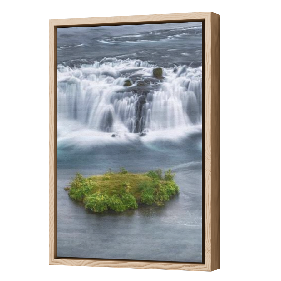 Thumbnail for Canvas - Wood Grain Floating Frame