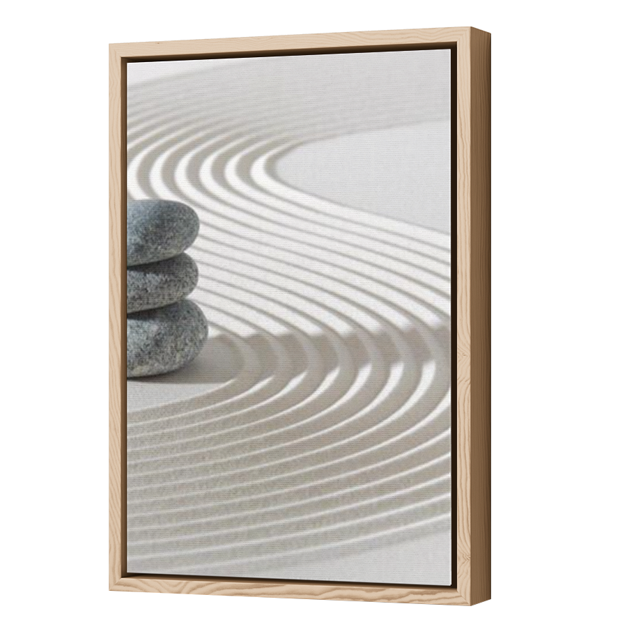 Thumbnail for Canvas - Wood Grain Floating Frame