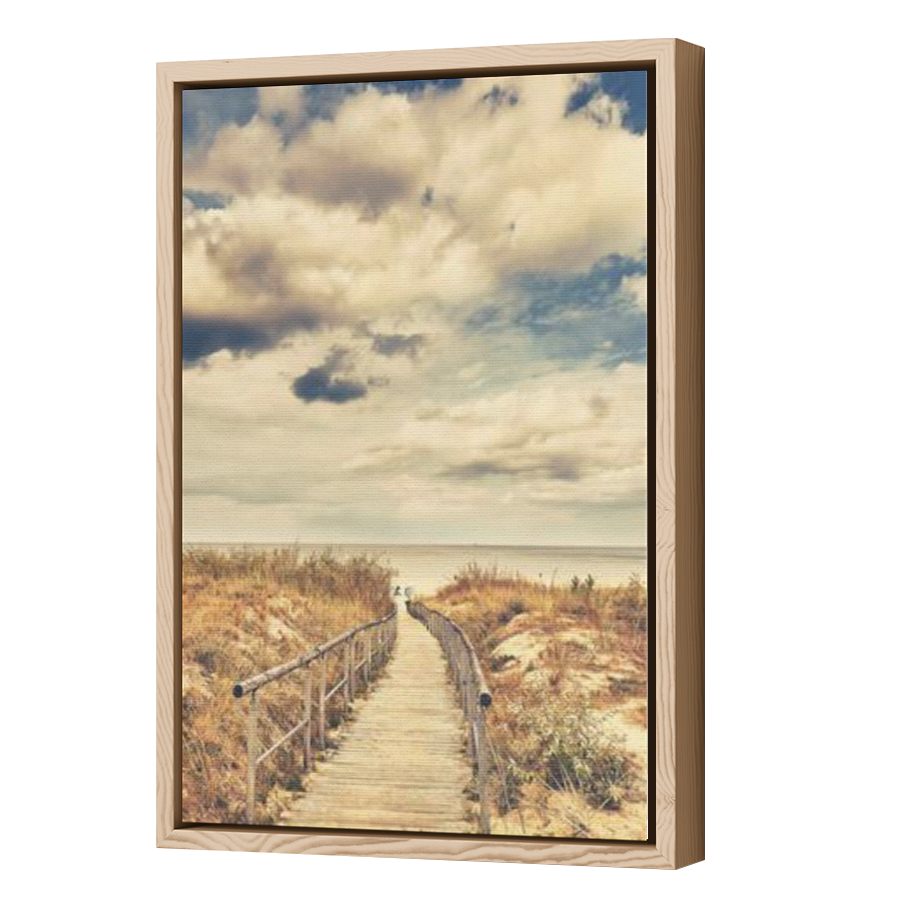 Thumbnail for Canvas - Wood Grain Floating Frame