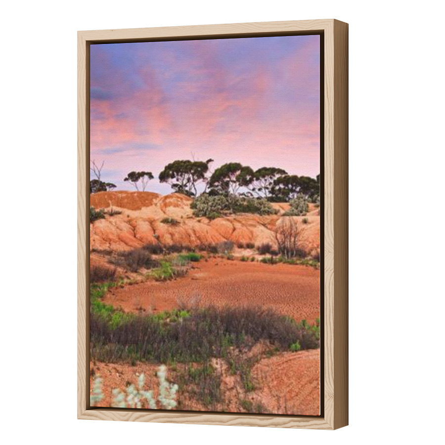 Thumbnail for Canvas - Wood Grain Floating Frame