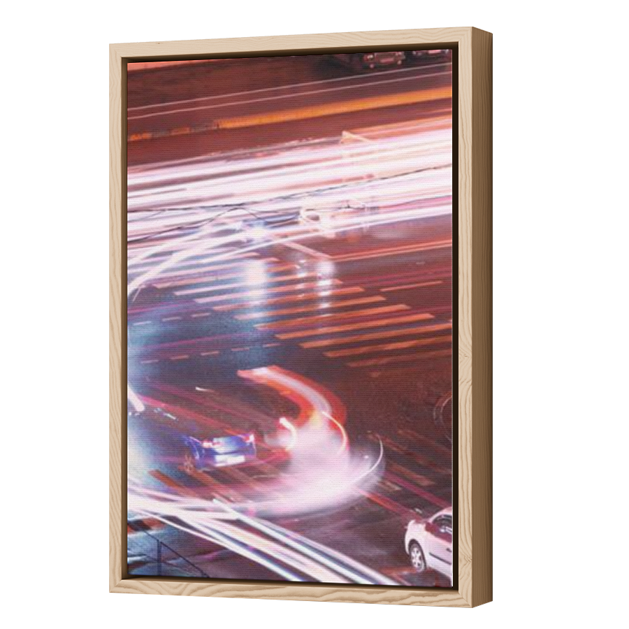 Thumbnail for Canvas - Wood Grain Floating Frame